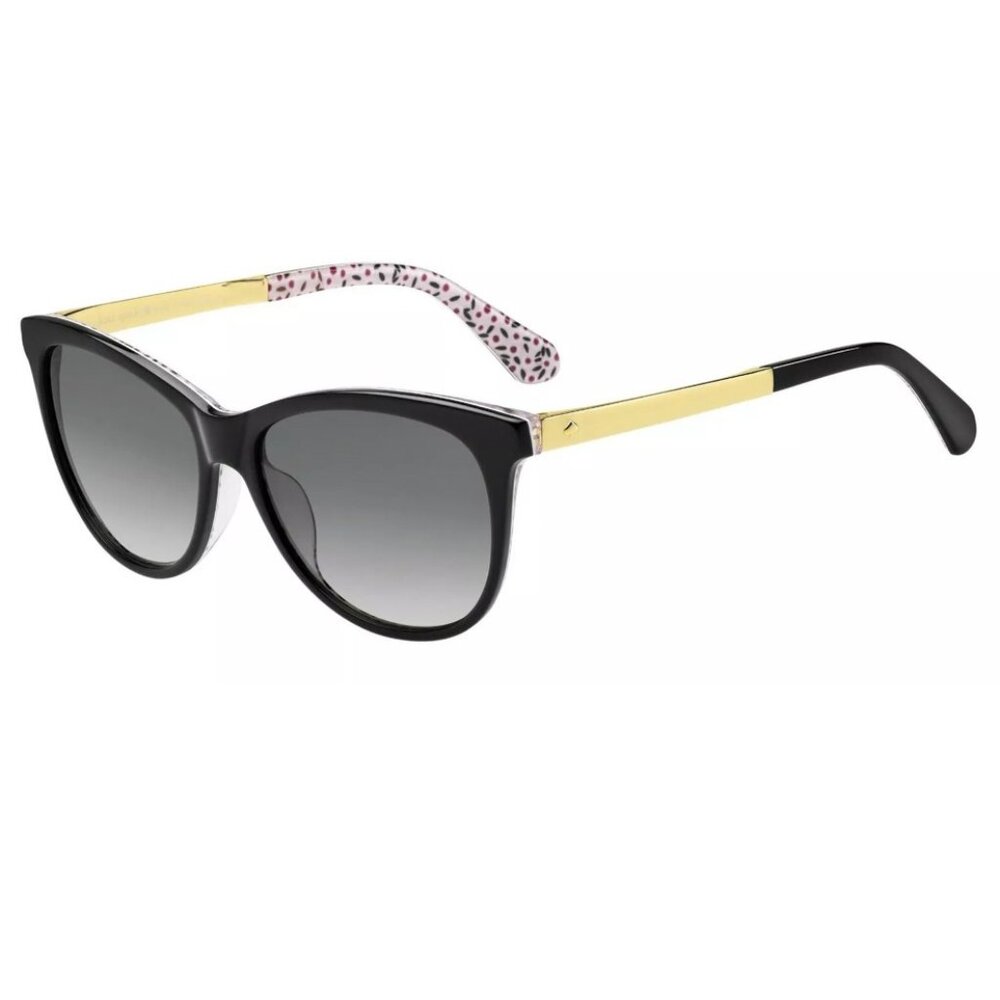 Kate Spade JIZELLE 0UYY Black Pattern Red / Dark Grey Gradient Sunglasses